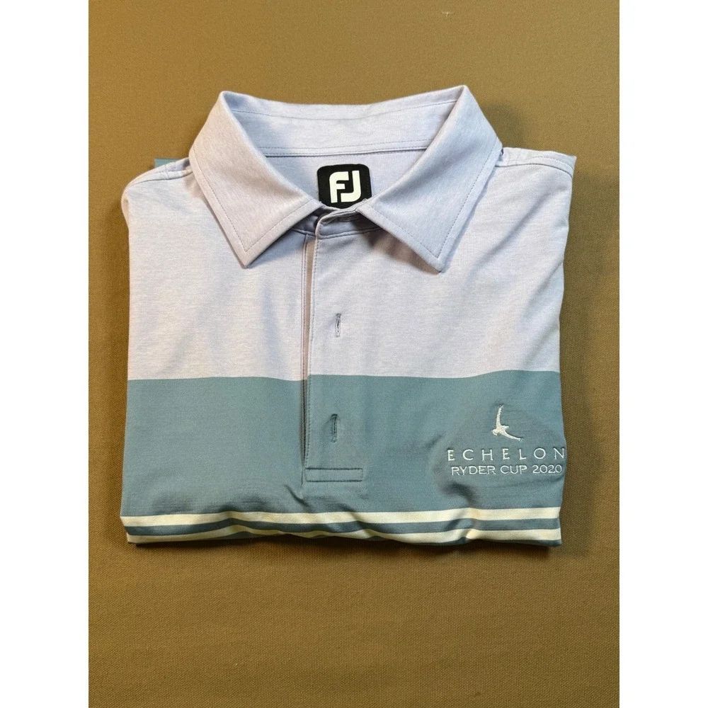 Mens FootJoy FJ Ryder Cup 2020 Echelon Golf Polo‎ Shirt Size L